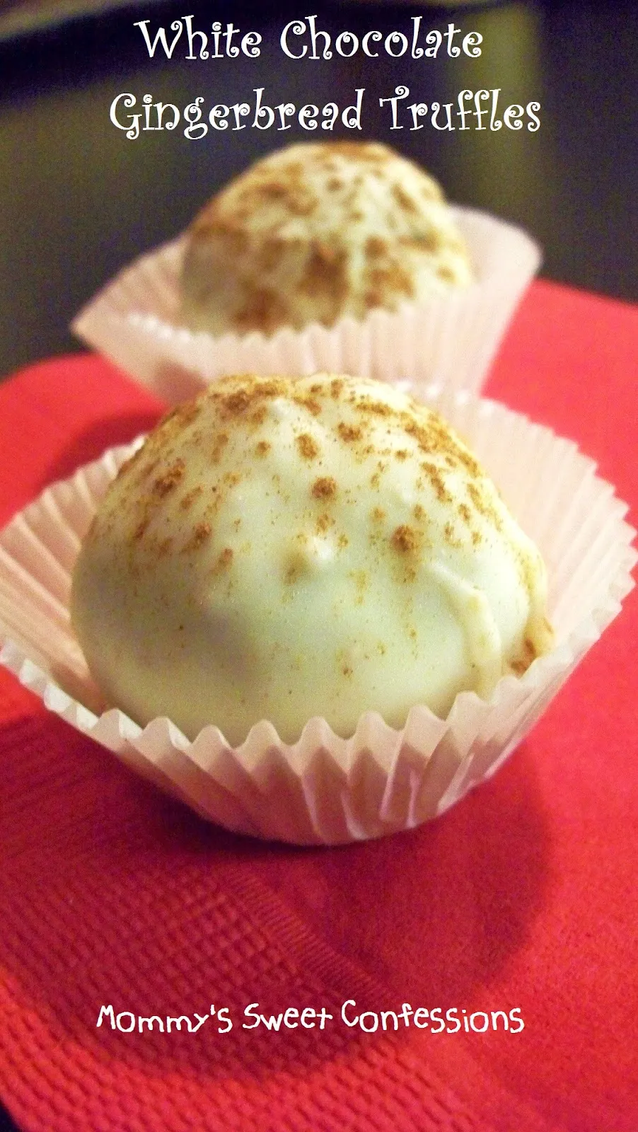 White Chocolate Gingerbread Truffles