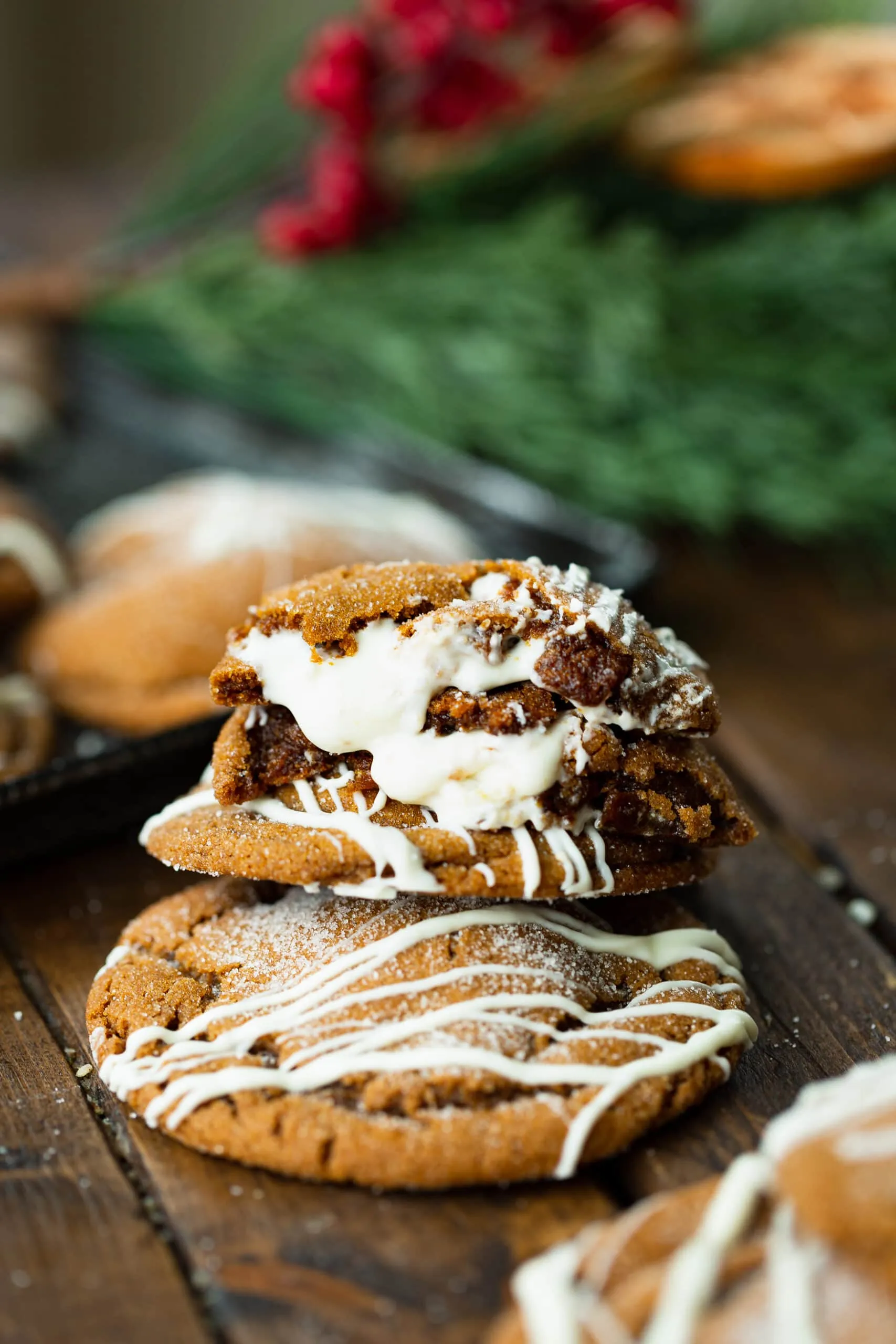 White Chocolate Molasses Cookies
