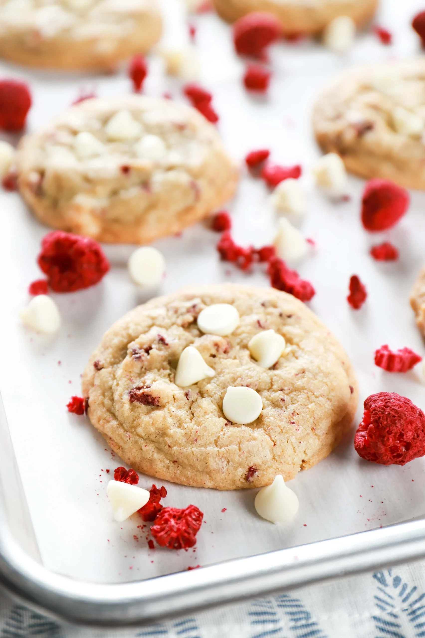 White Chocolate Raspberry Cookies Gluten Free