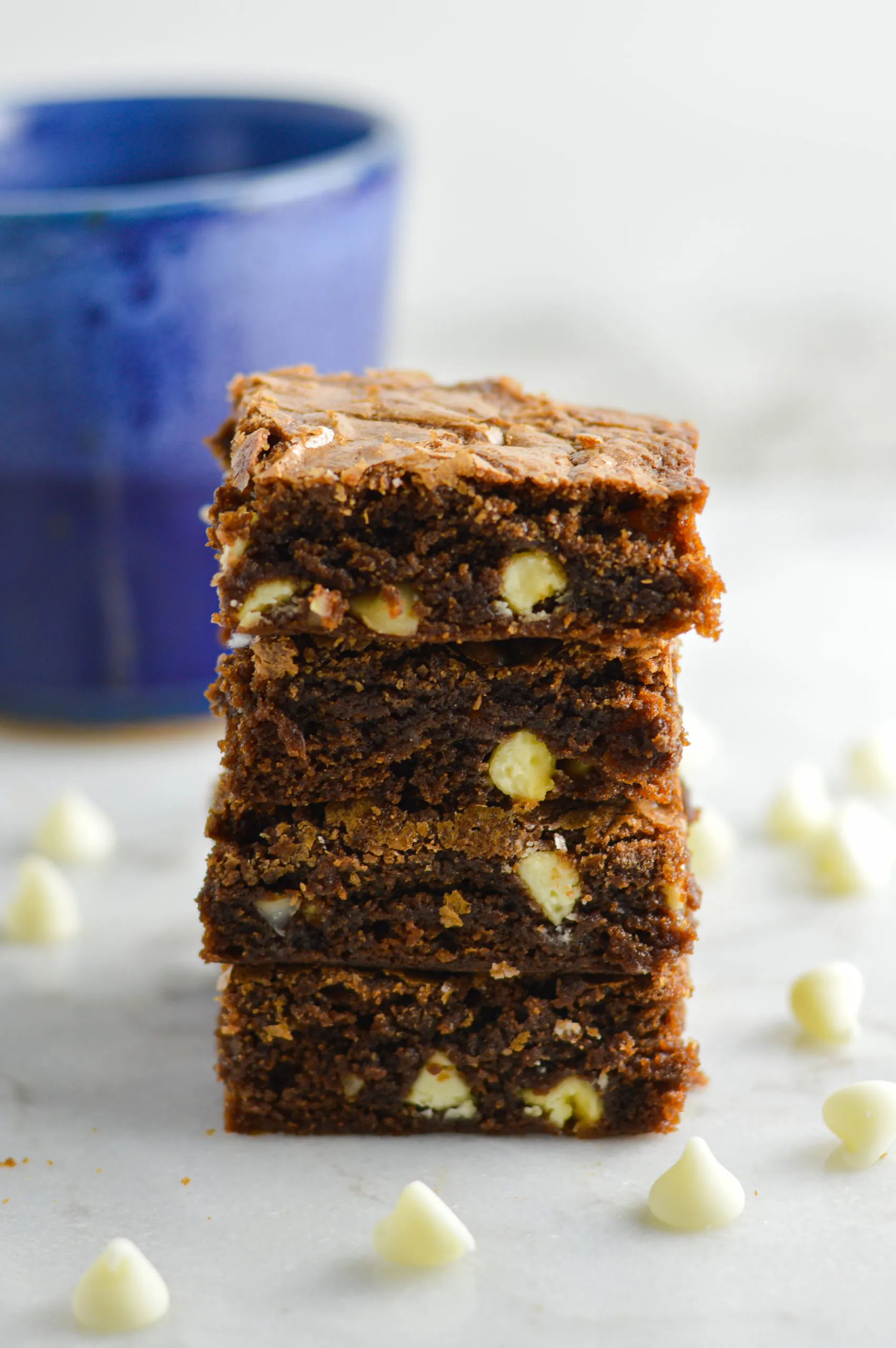 White Chocolate and Macadamia Nut Brownies