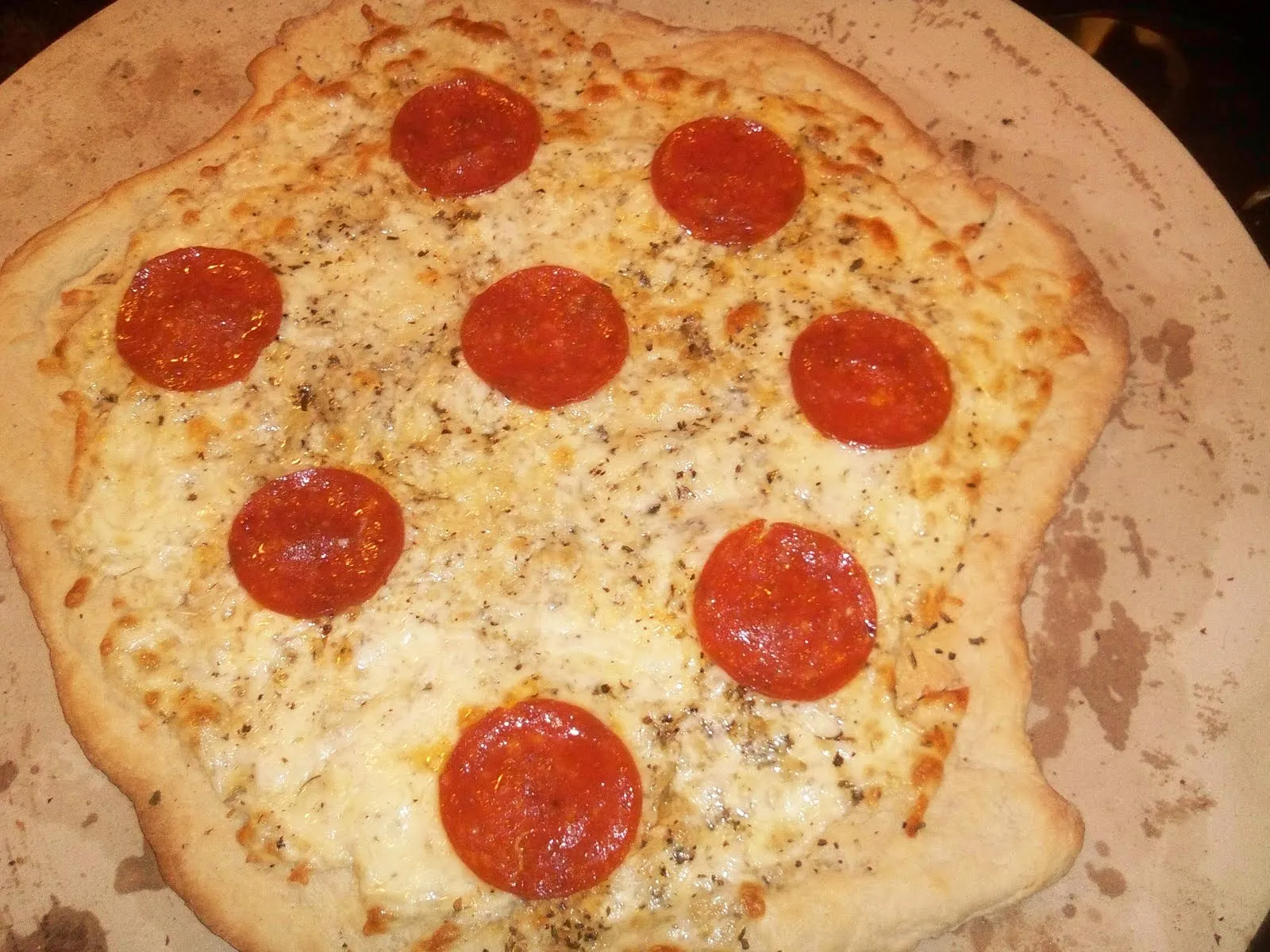White Sicilian Pizza with Flaky Pastry Style Crust