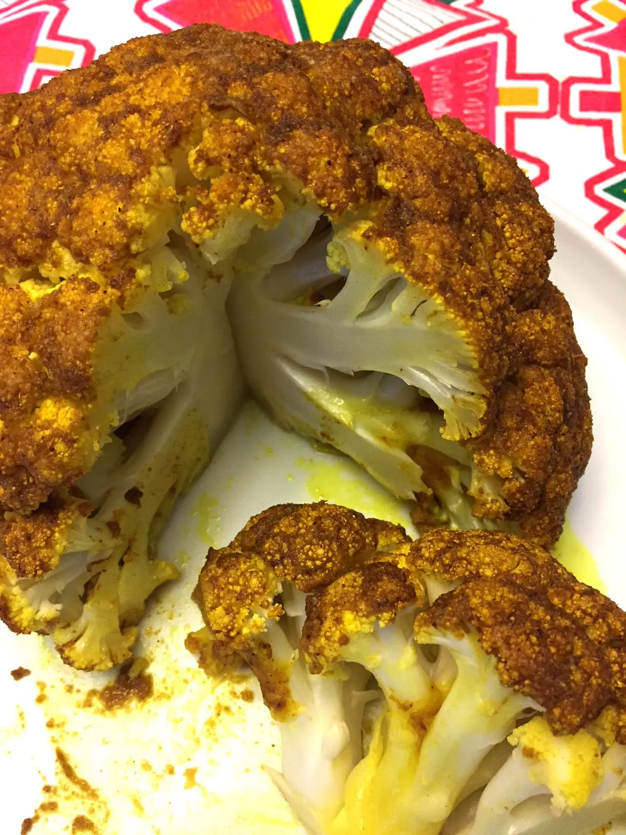 Whole Roasted Spiced Cauliflower