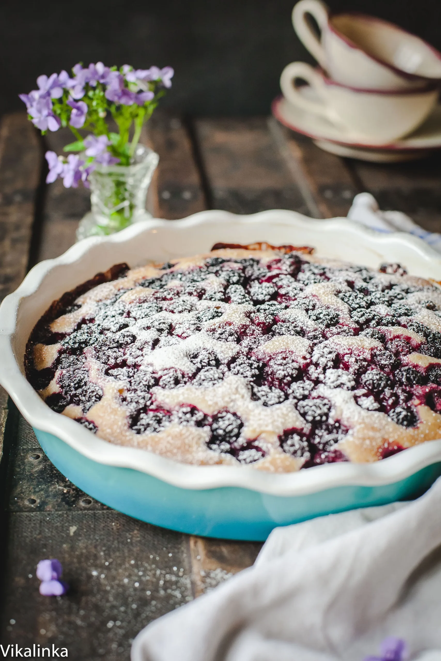 Wild Blackberry Tea Cake