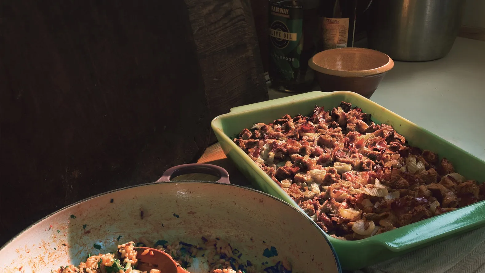 Wild Rice Pine Nut Stuffing