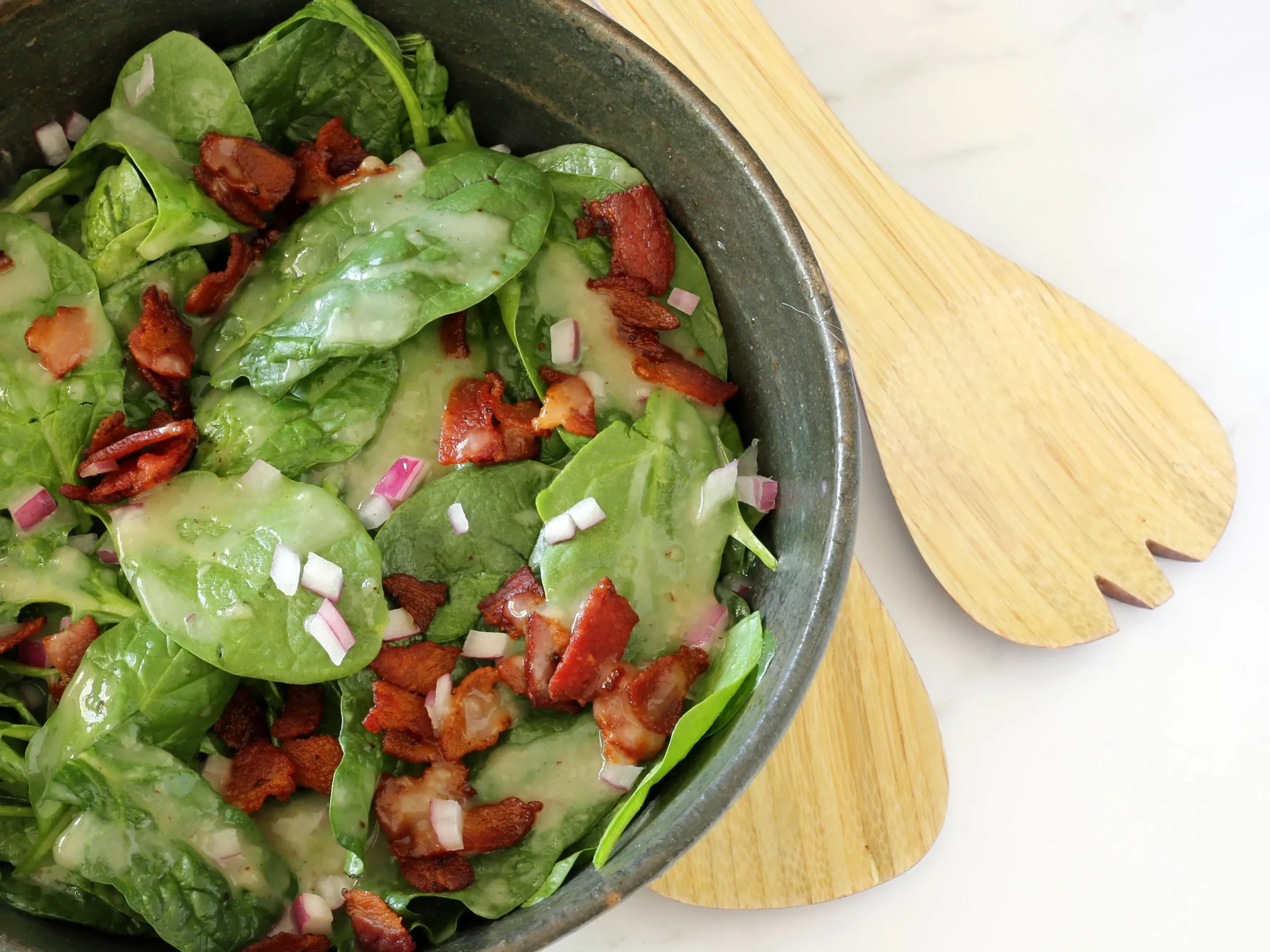 Wilted Spinach Salad Mom Margaret