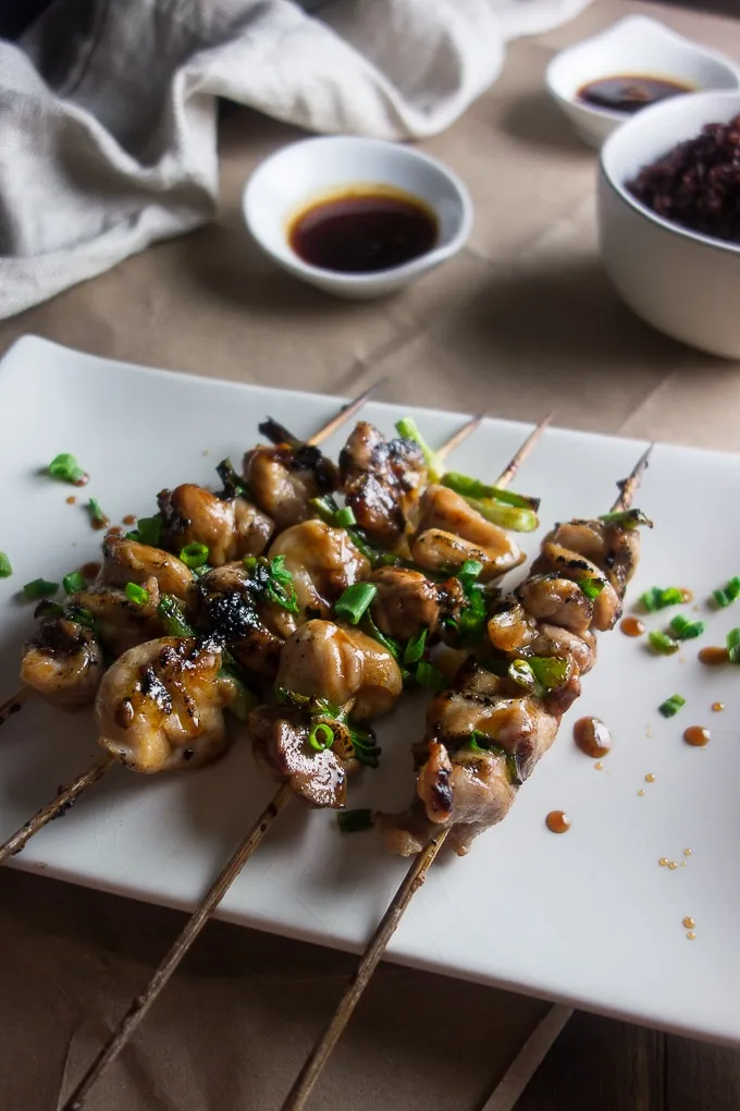 Yakitori Chicken Thighs with Green Onion