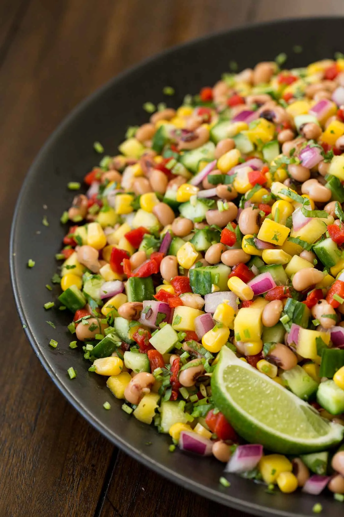 Zesty Black Eyed Pea Salad