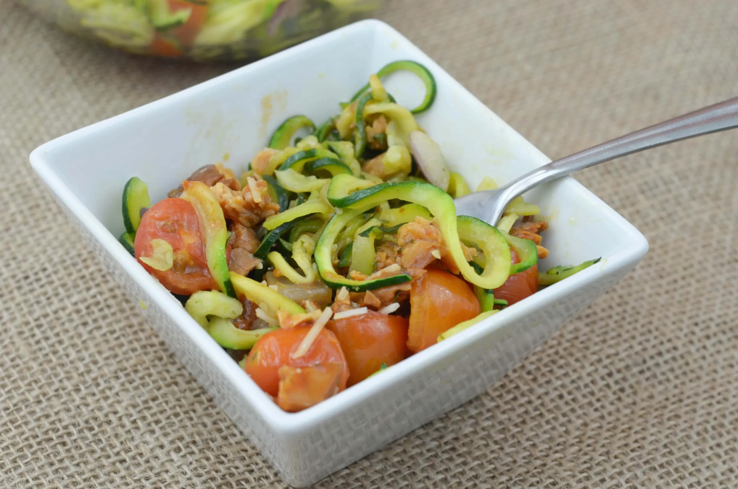Zoodles with Marinara Tilapia