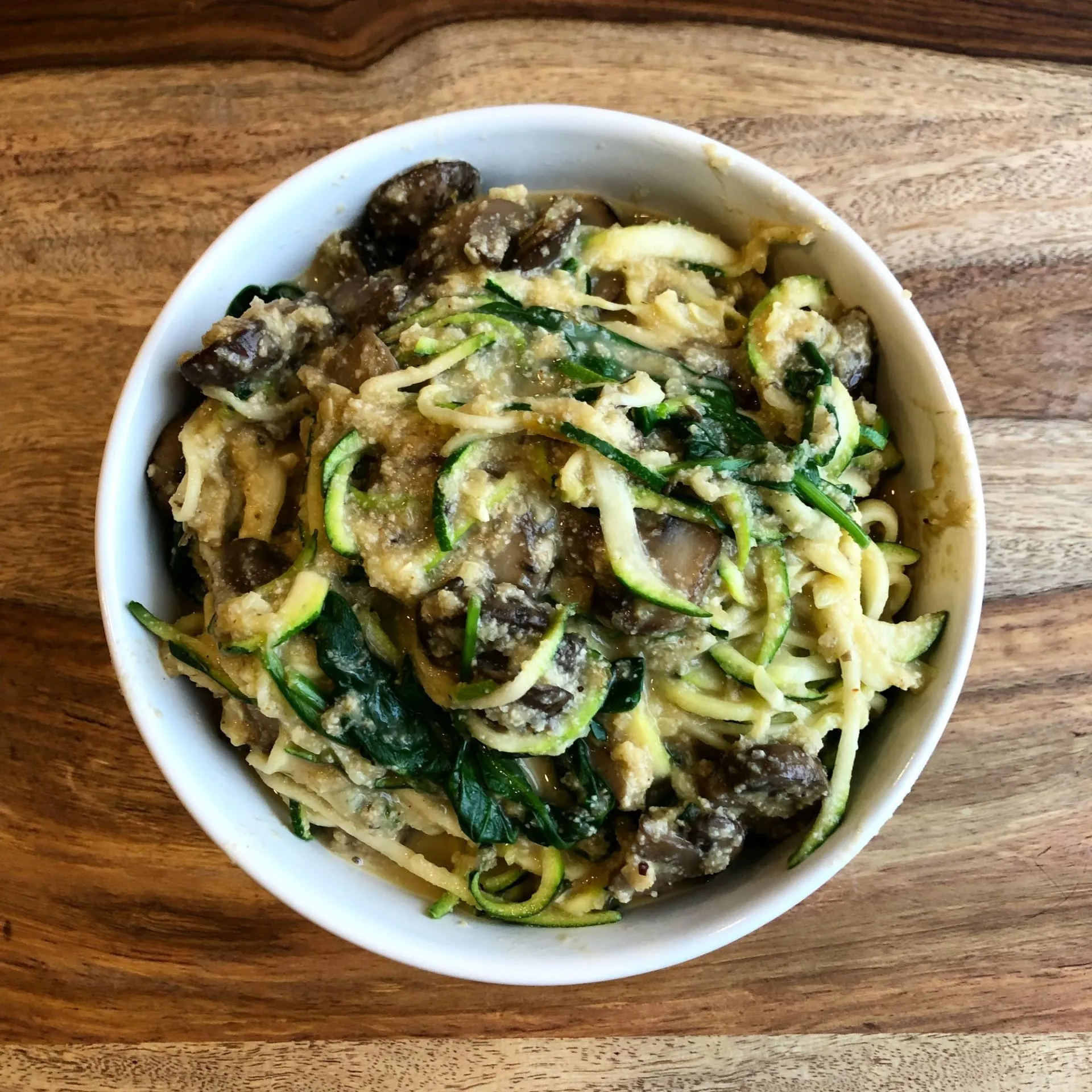 Zucchini Alfredo Dairy Free Vegan