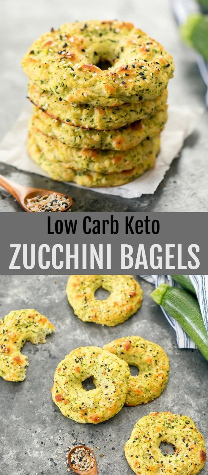 Zucchini Bagels Low Carb Keto