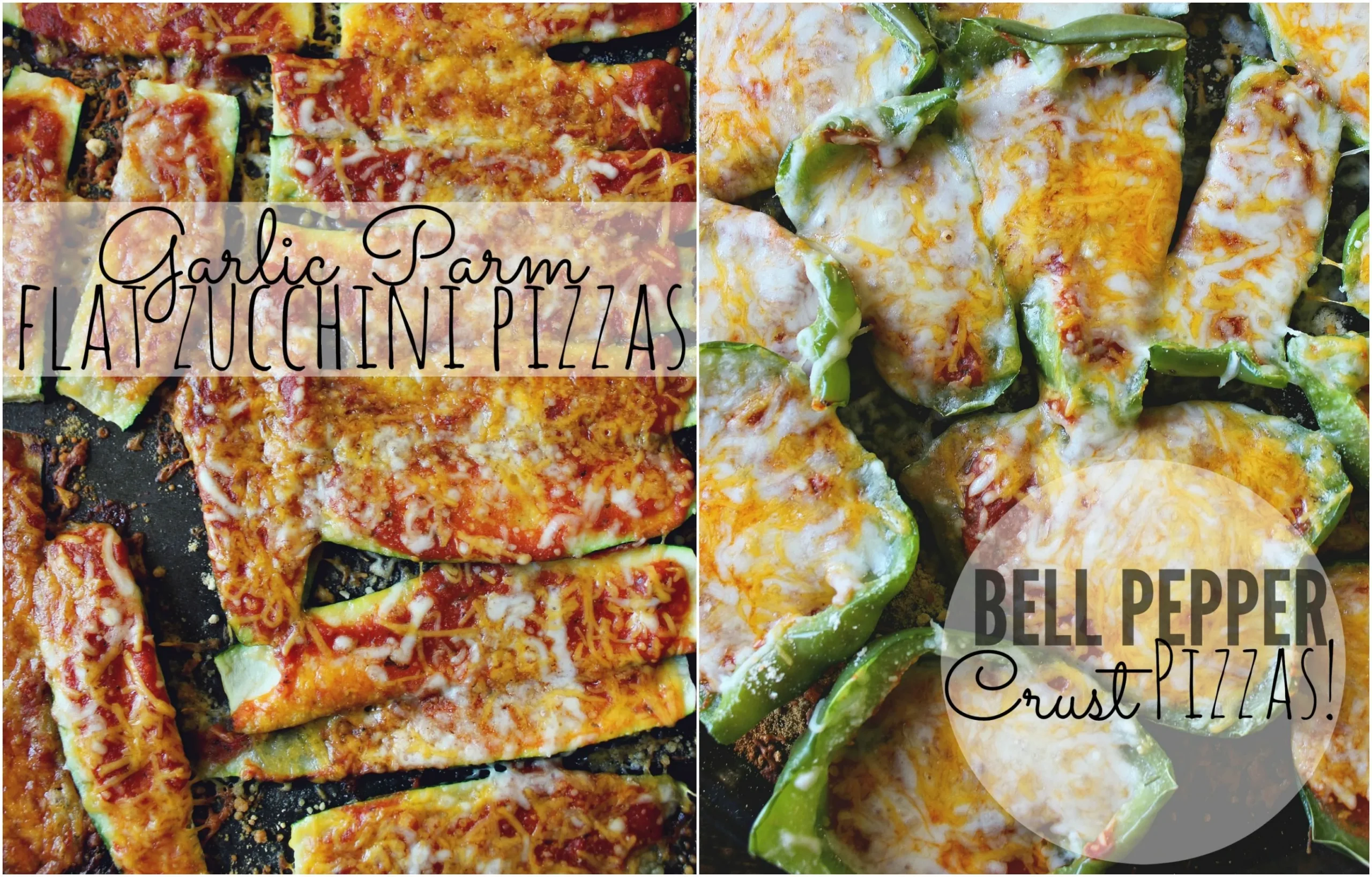 Zucchini Bell Pepper Pizzas