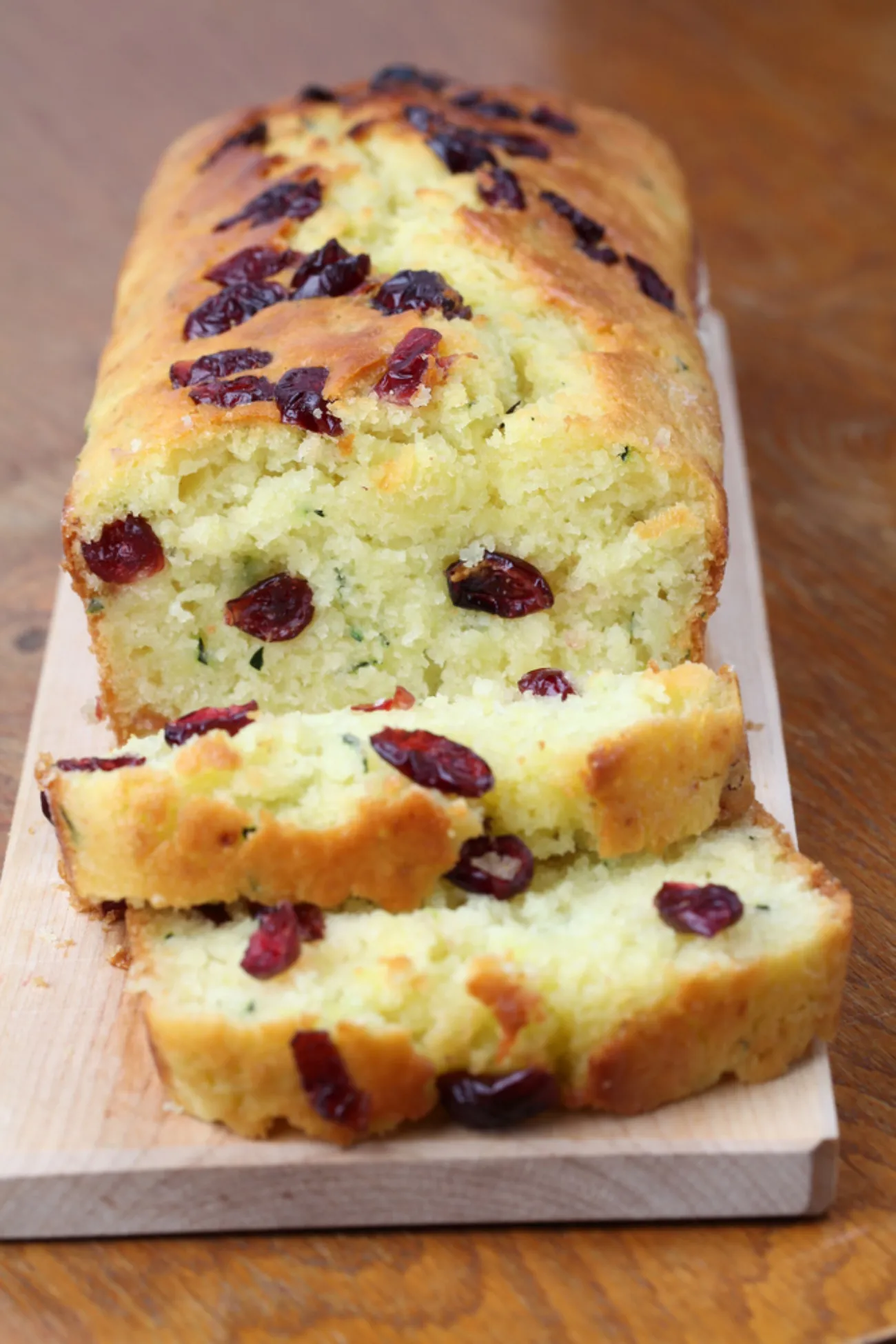 Zucchini Bread with Dried Cranberries