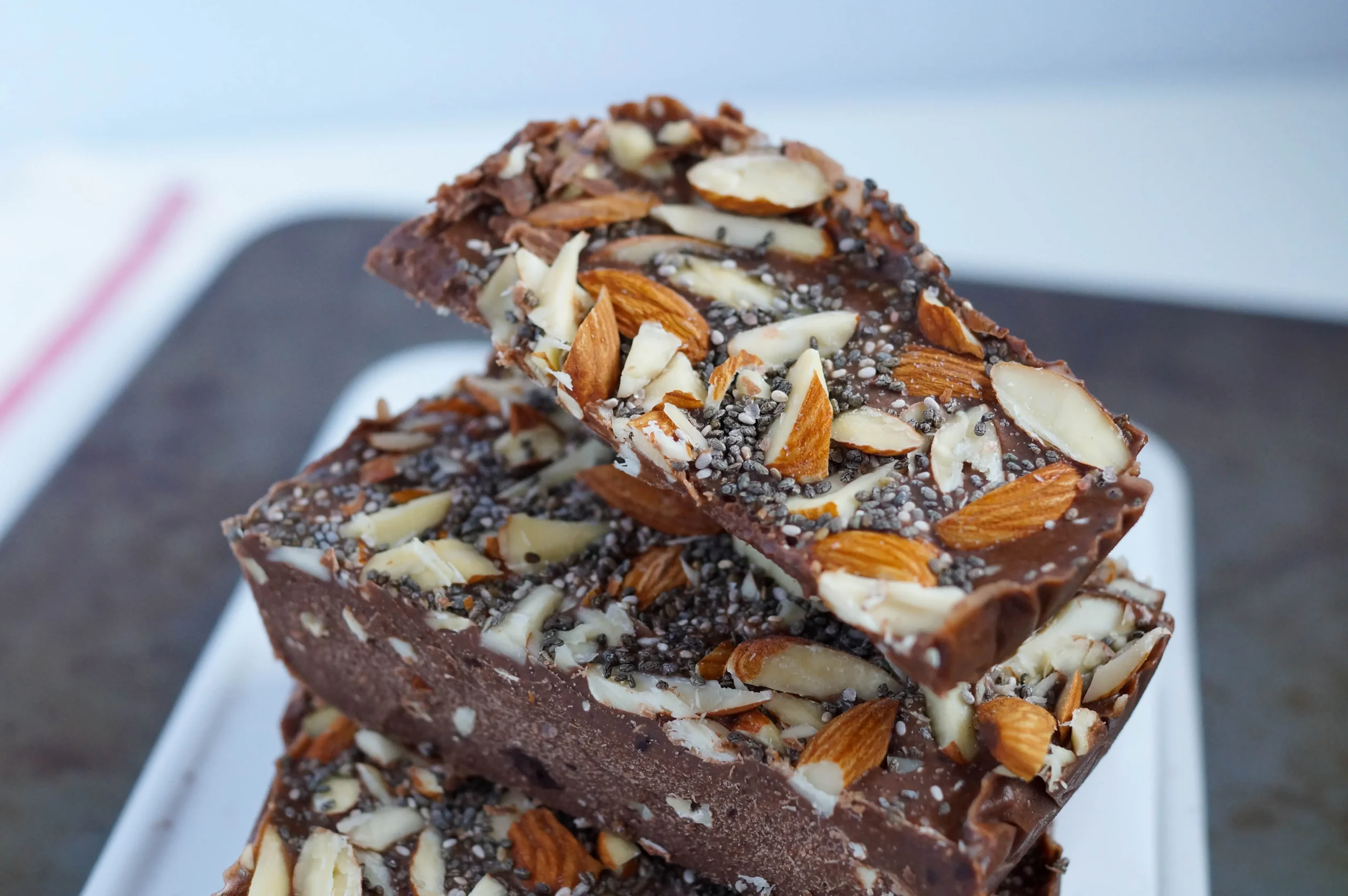 almond chocolate freezer fudge