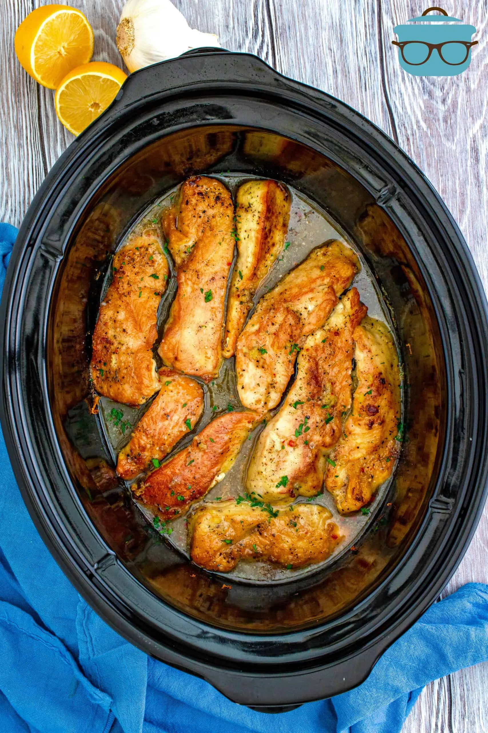 amazing crock pot roasted lemon chicken
