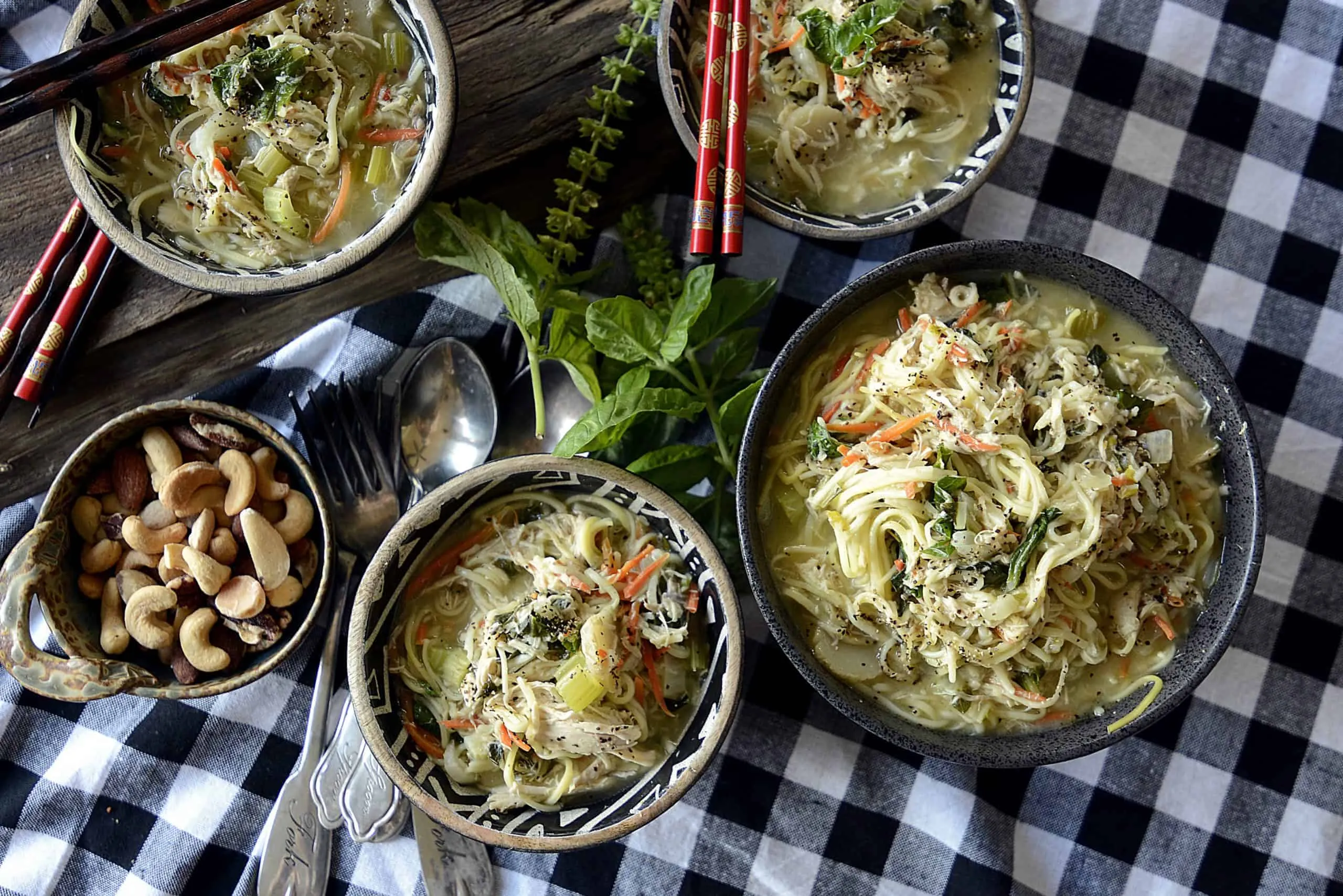 asian inspired soulful chicken soup