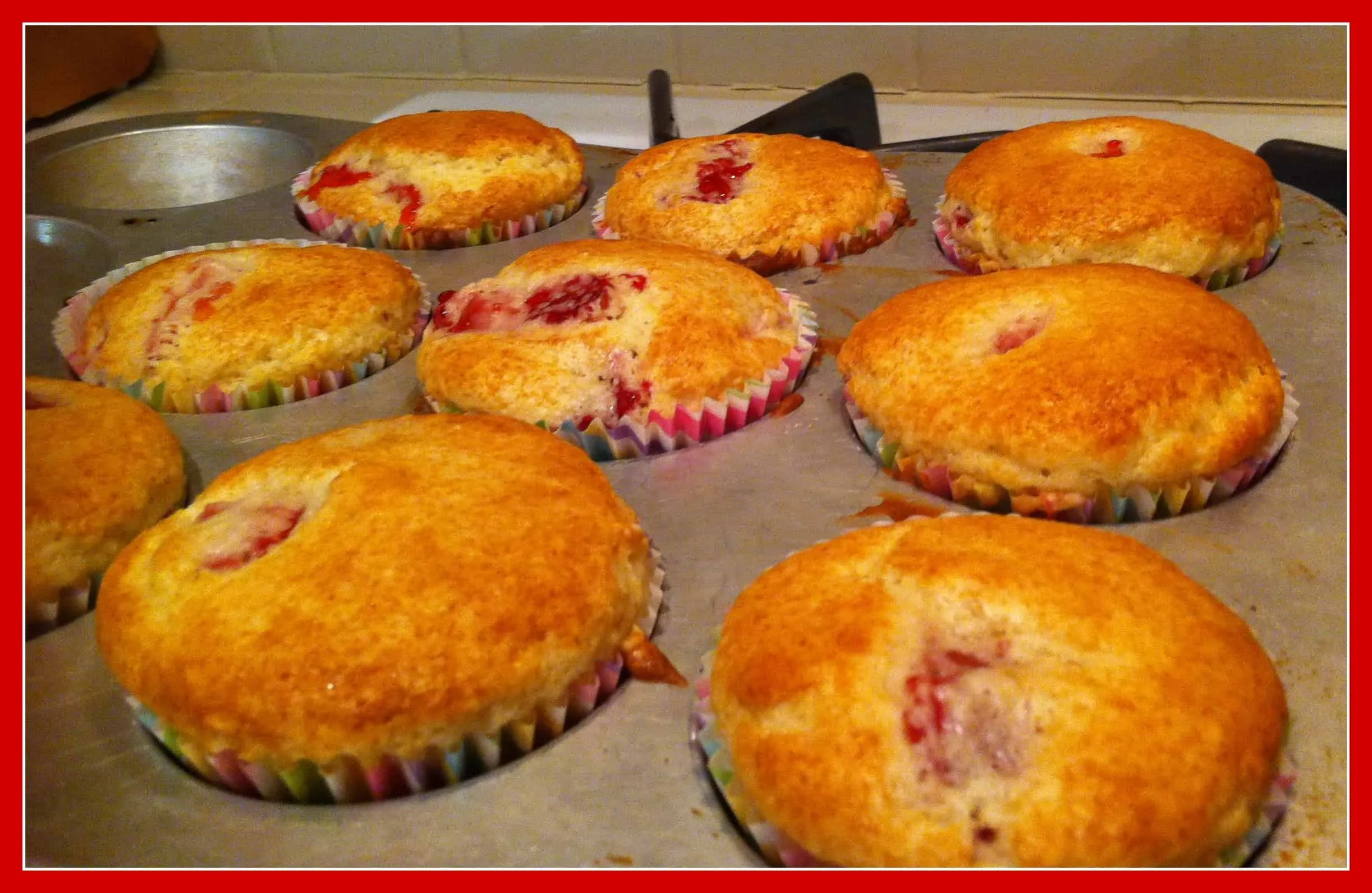 california strawberry muffin tops