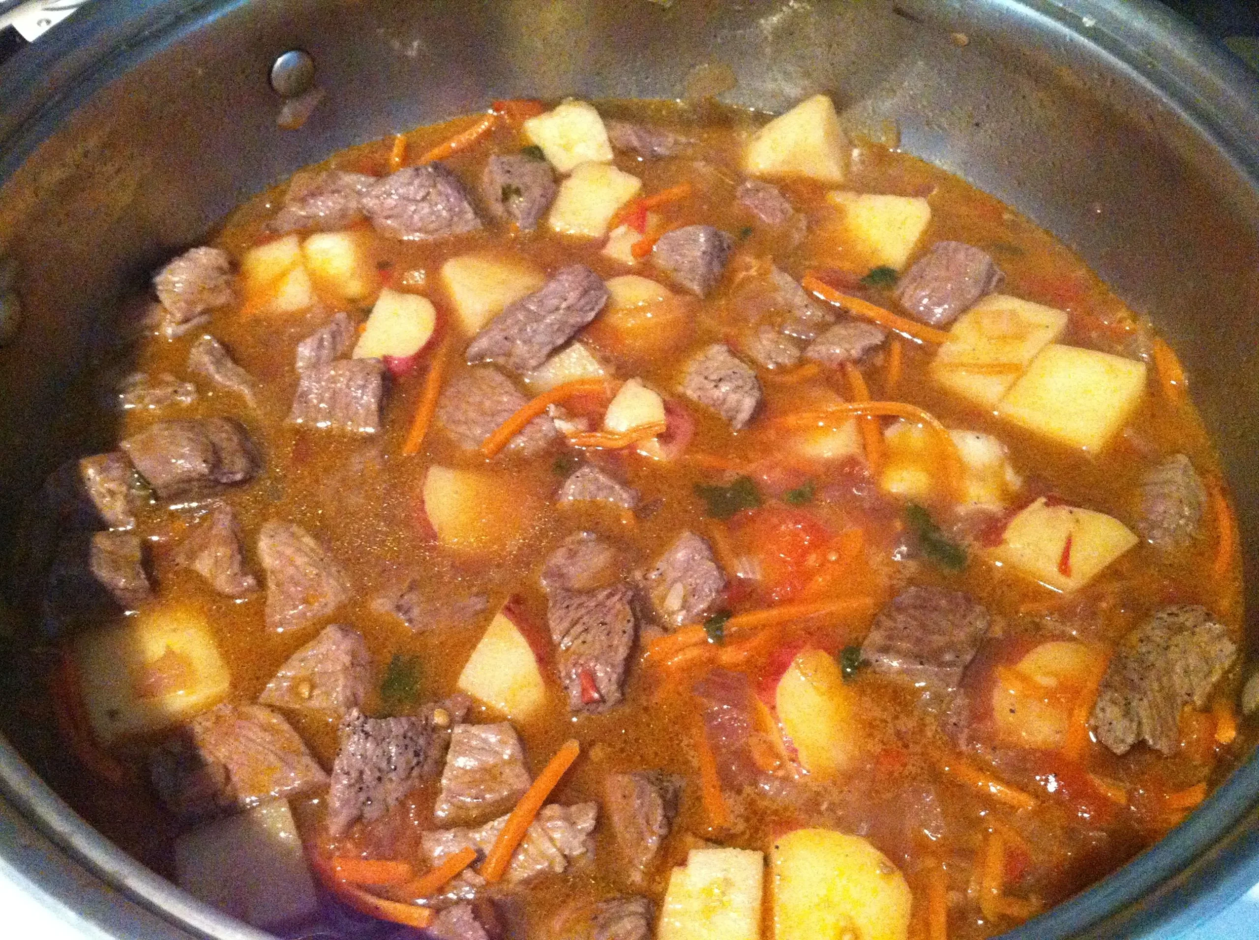 carne con papas beef and potatoes