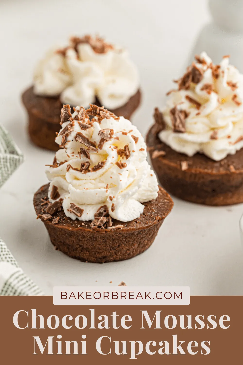 chocolate mousse mini cupcakes