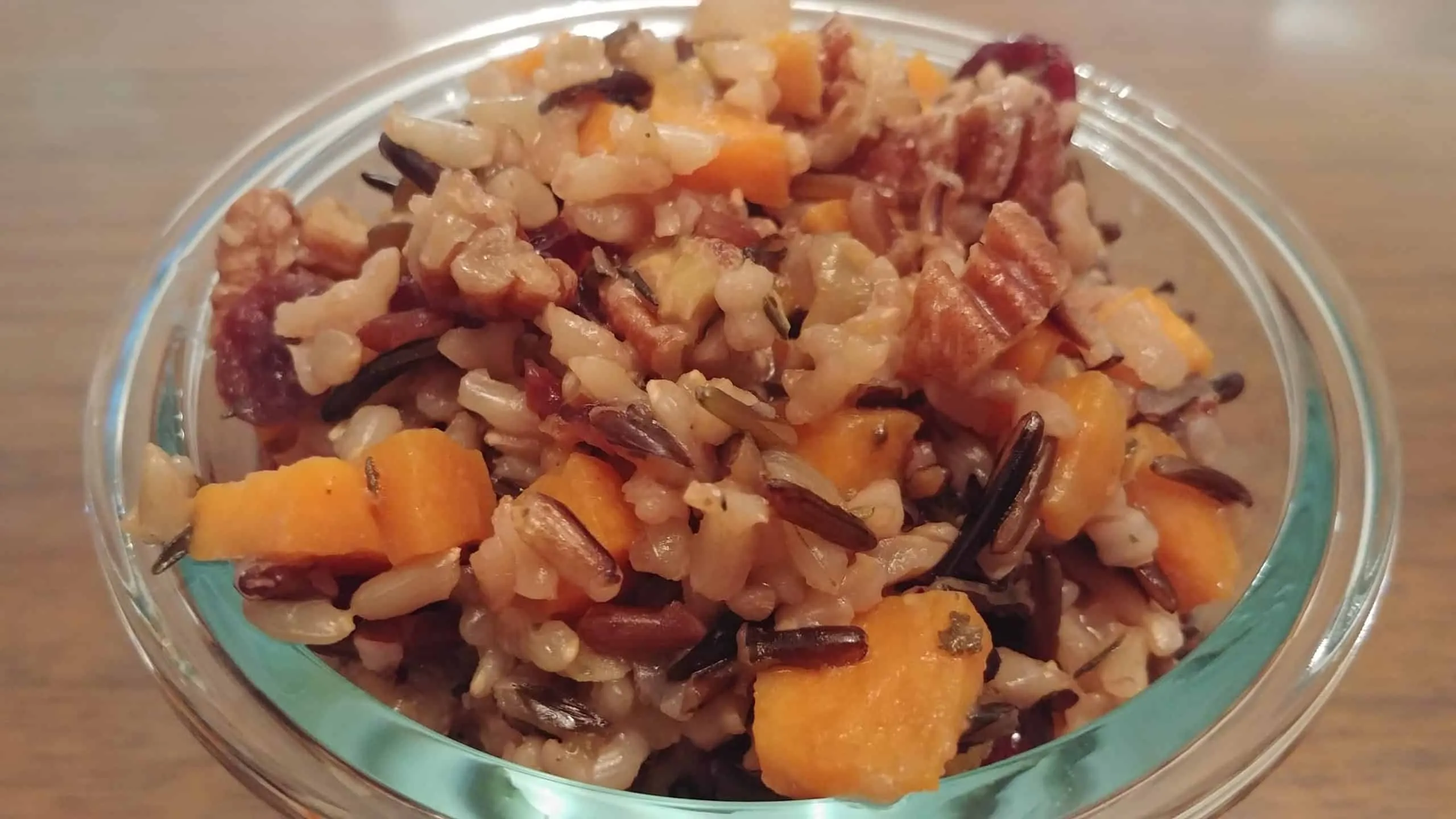 cranberry pecan sweet potato wild rice pilaf