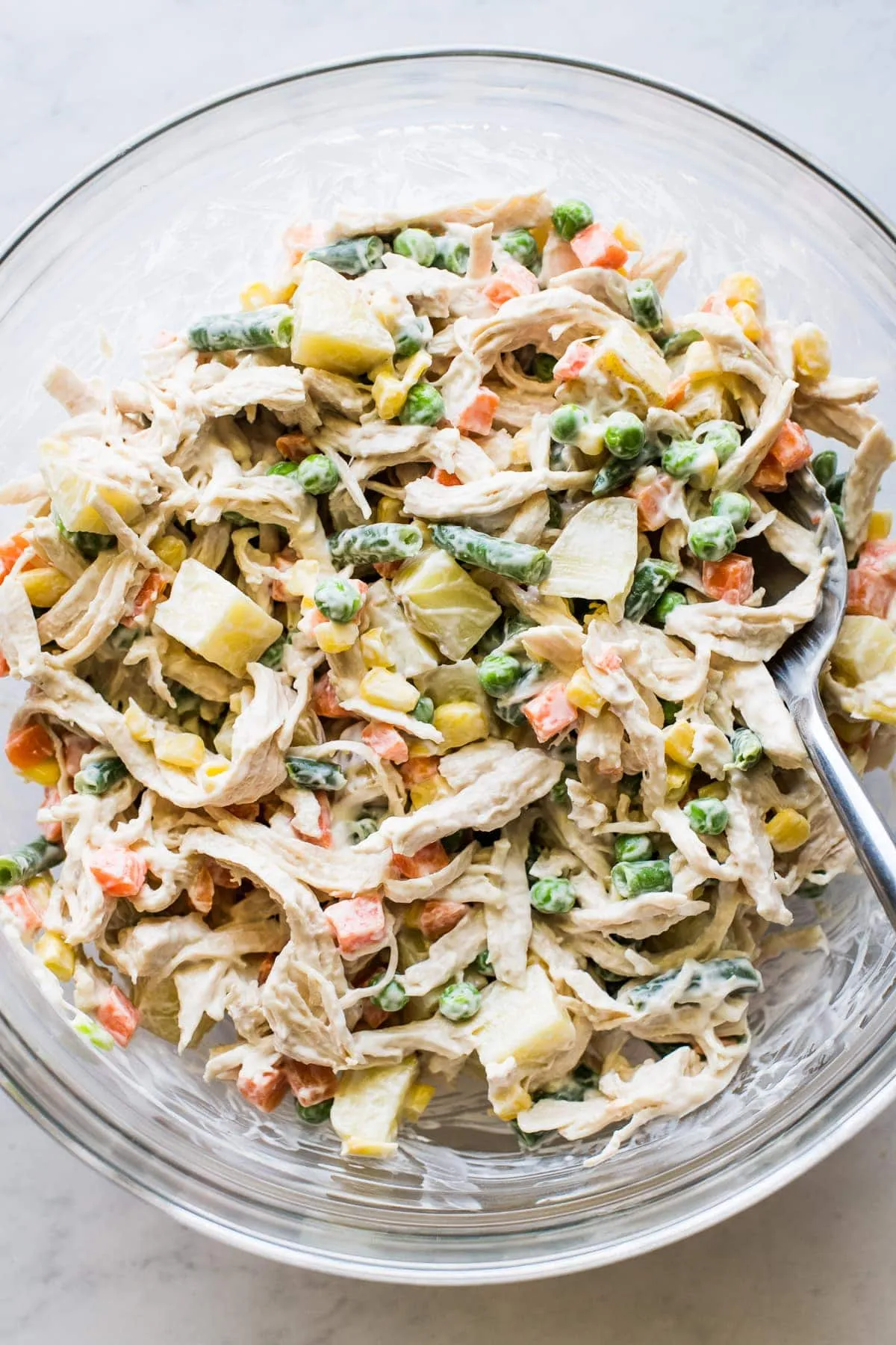 ensalada de pollo mexicana