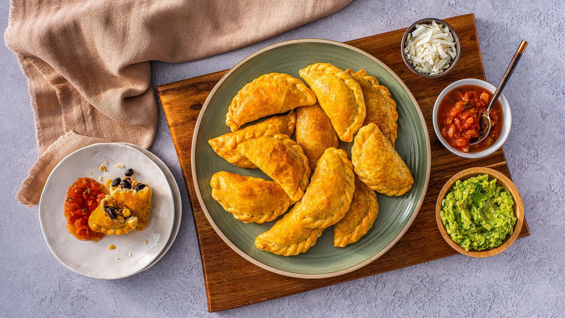 garbazorizo bean cheese empanadas