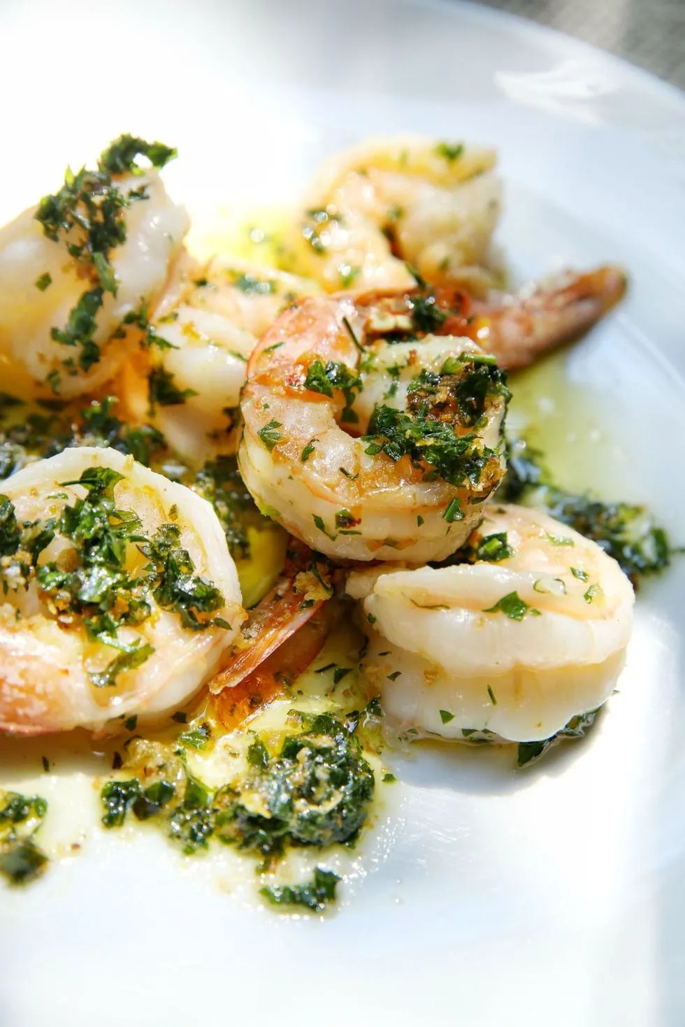 garlic and parsley prawns