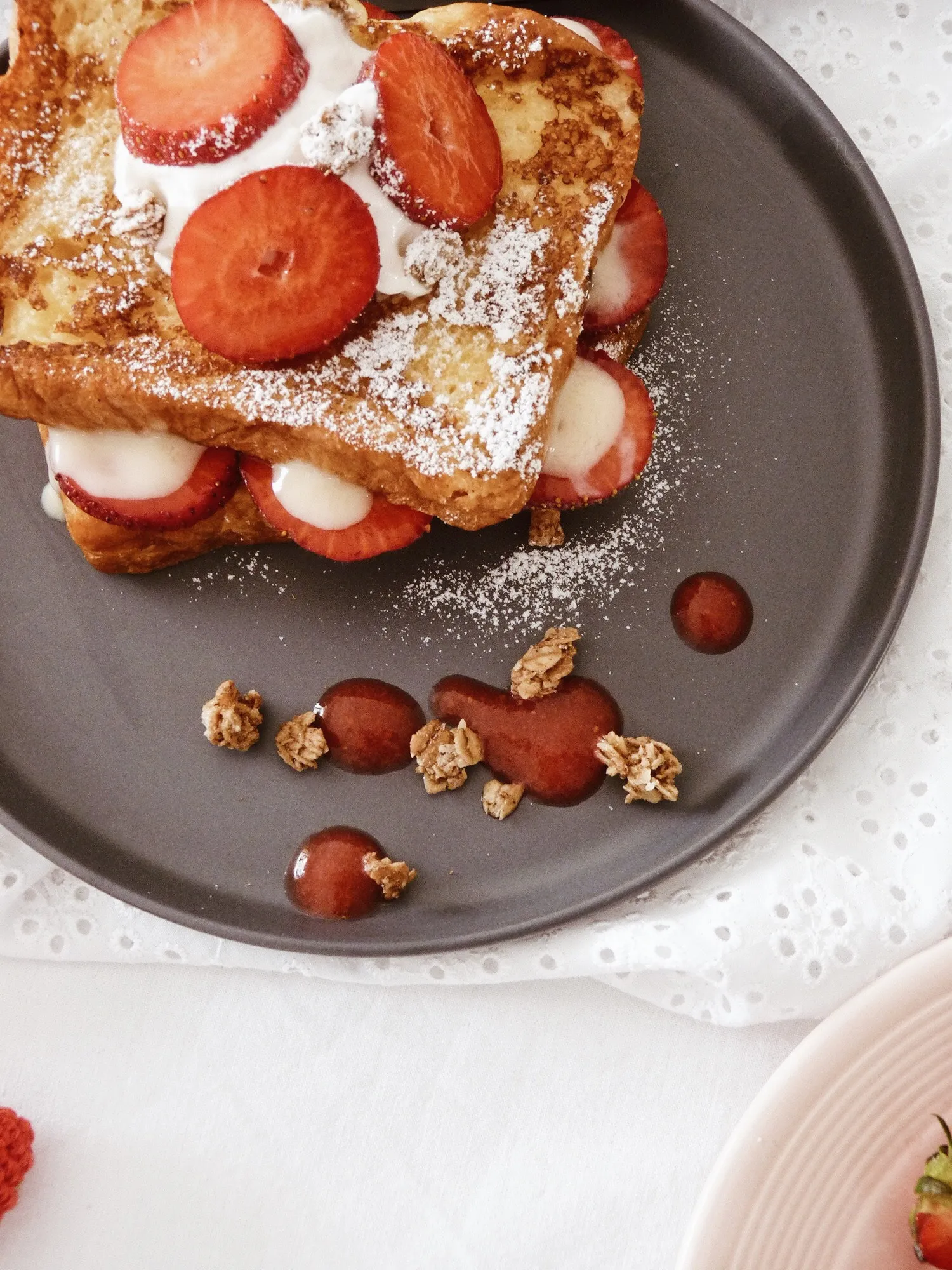 pain perdu aux fraises