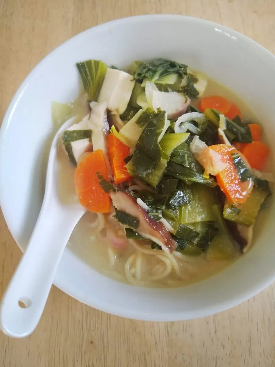 quick miso veggie soup
