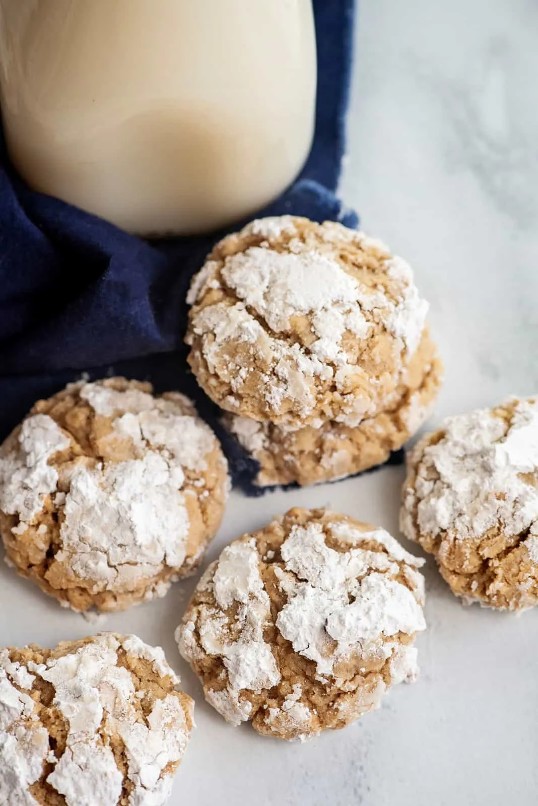 soft crisp crinkled butterscotch cookies