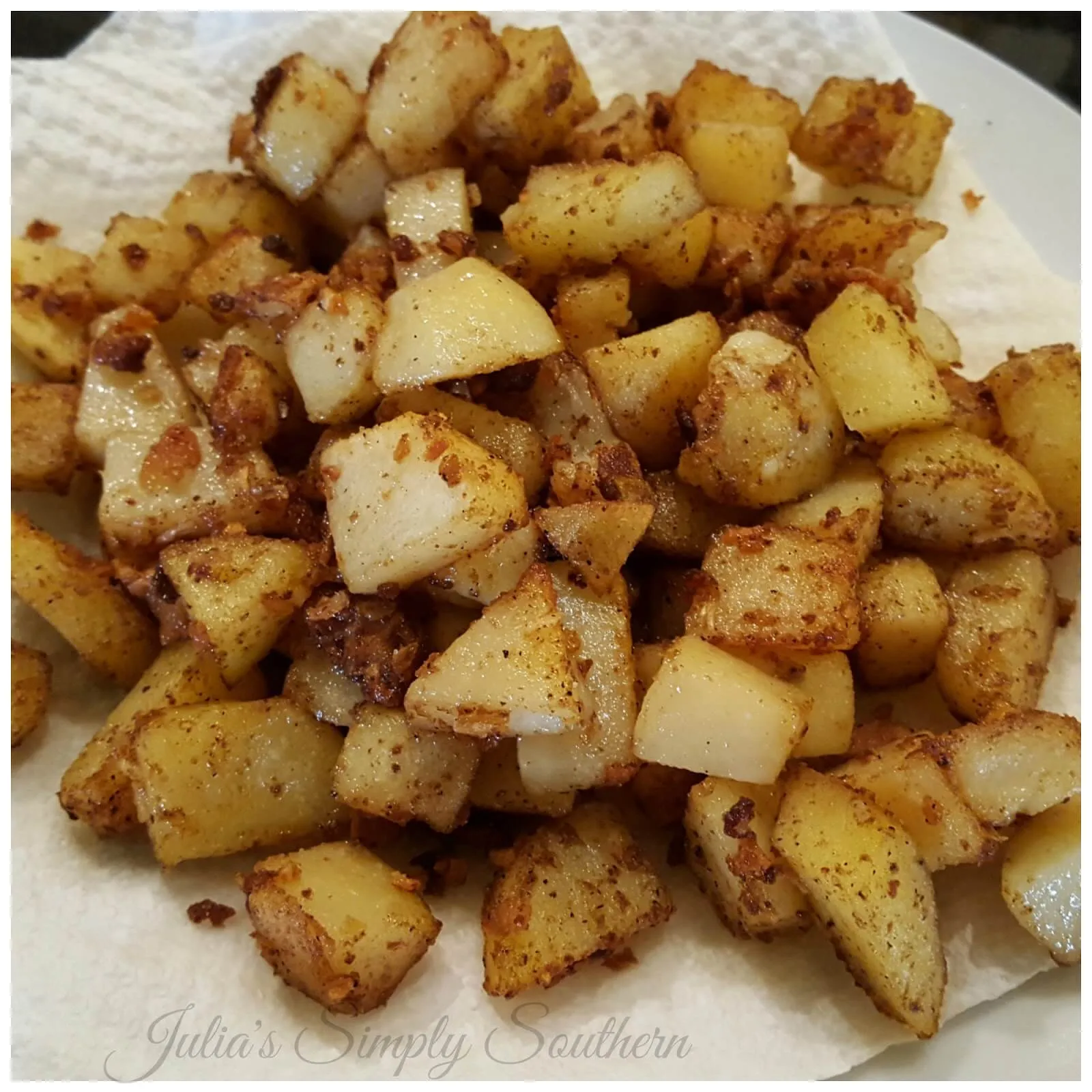 southern skillet fried potatoes
