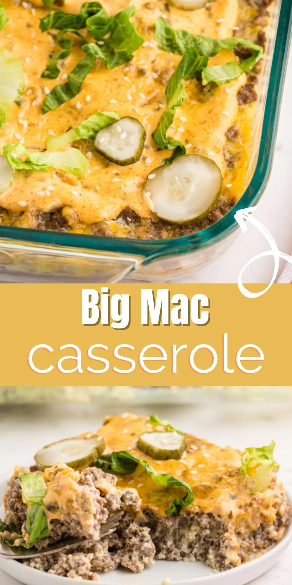 ultimate comfort food big mac casserole with noodles